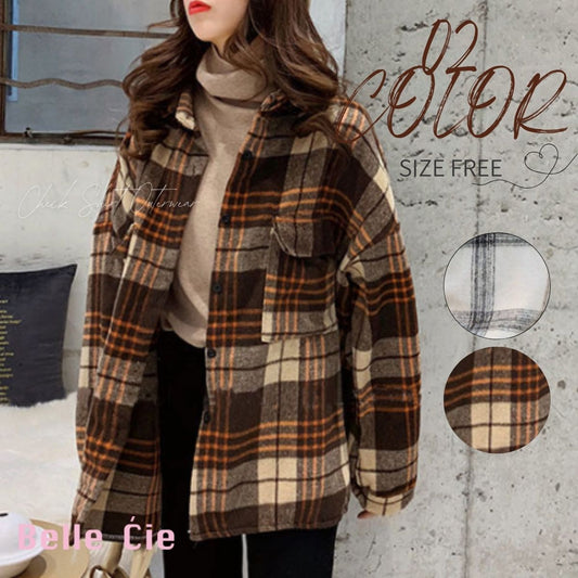 Shirts/チェック柄シャツジャケット ST/No.22243