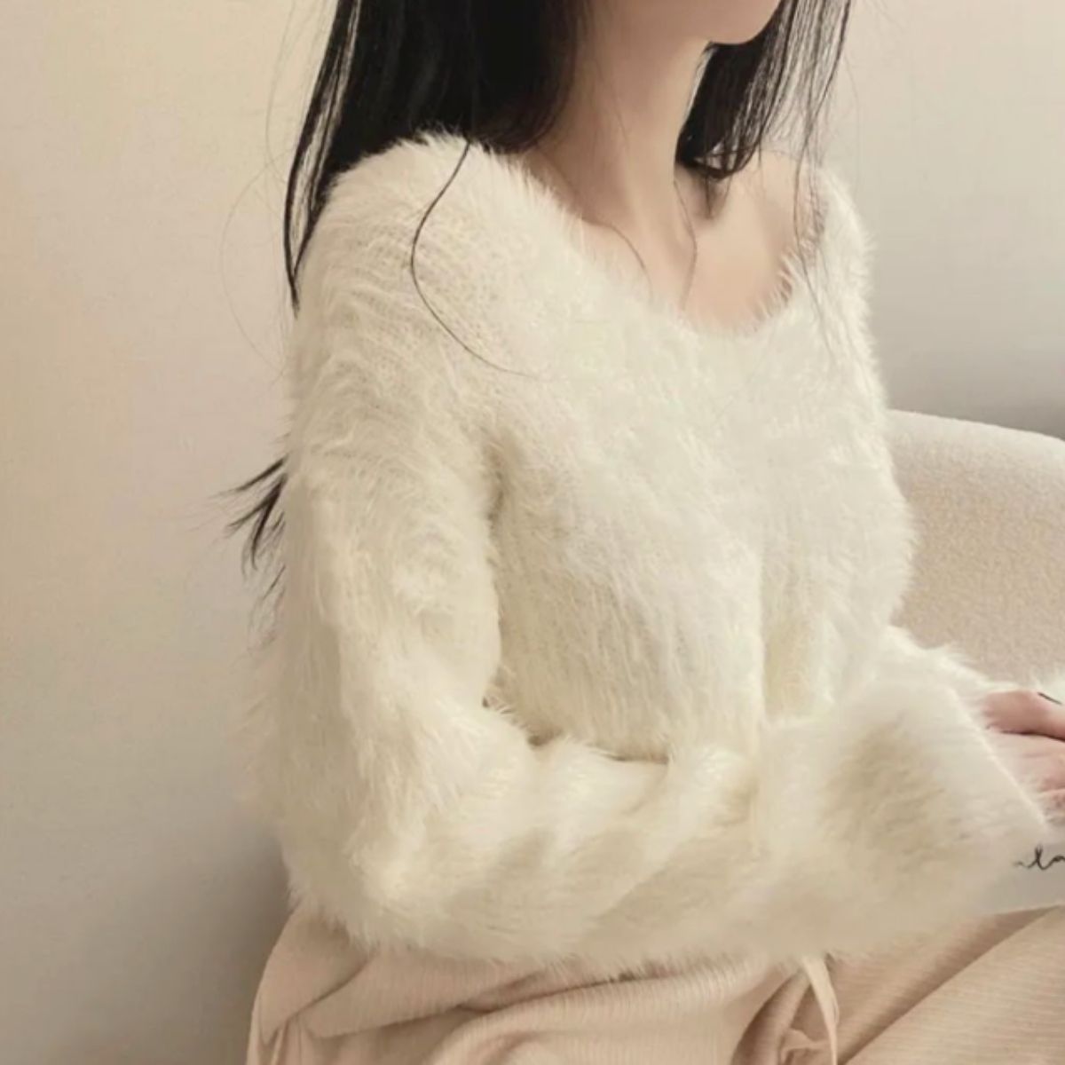 Knit/カラーフェザーヤーンニット ST/No.22245