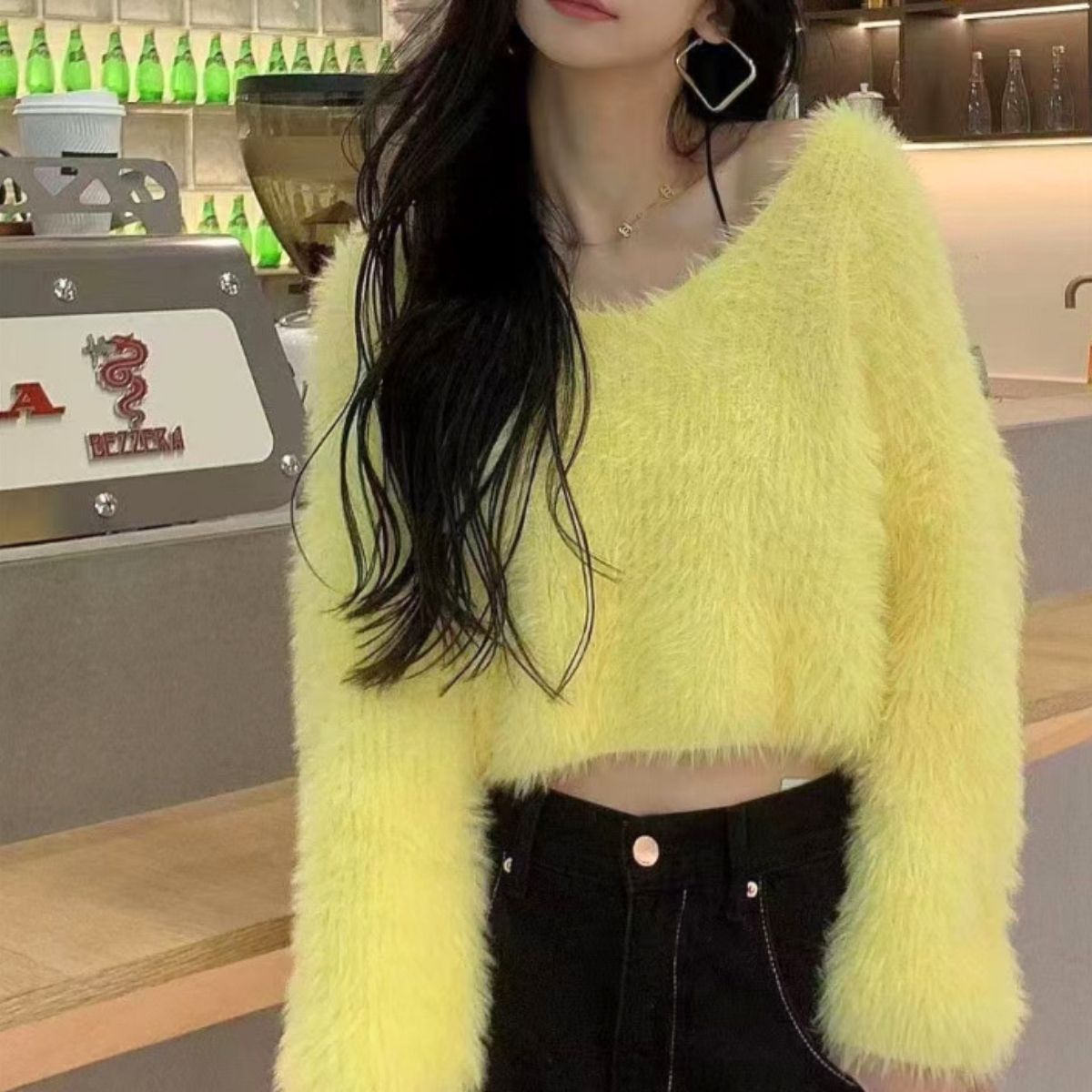 Knit/カラーフェザーヤーンニット ST/No.22245