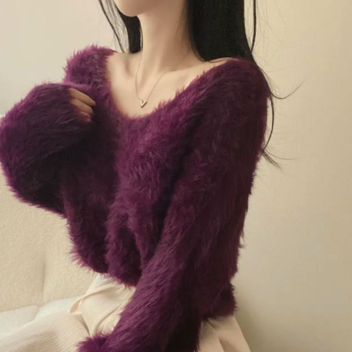 Knit/カラーフェザーヤーンニット ST/No.22245