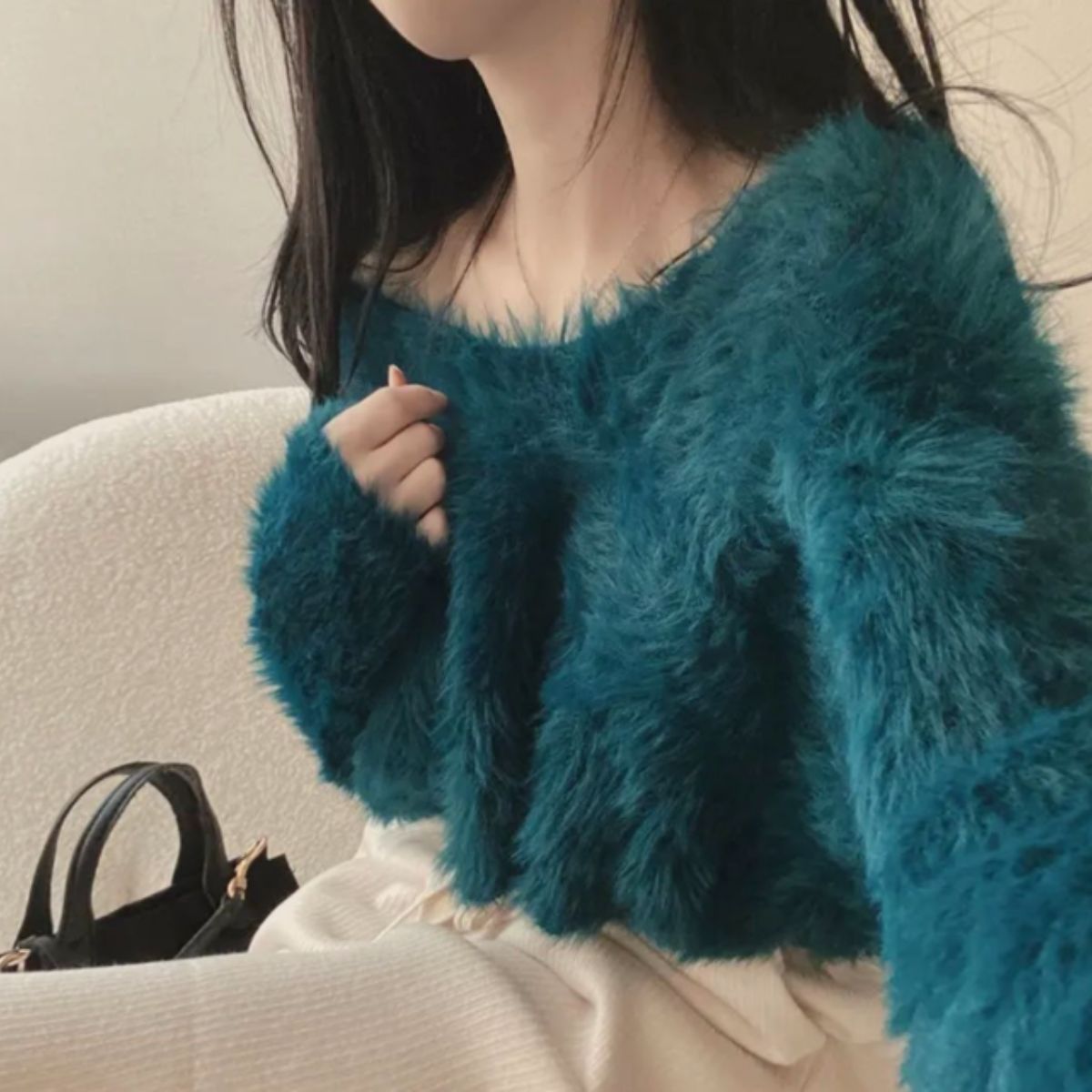 Knit/カラーフェザーヤーンニット ST/No.22245