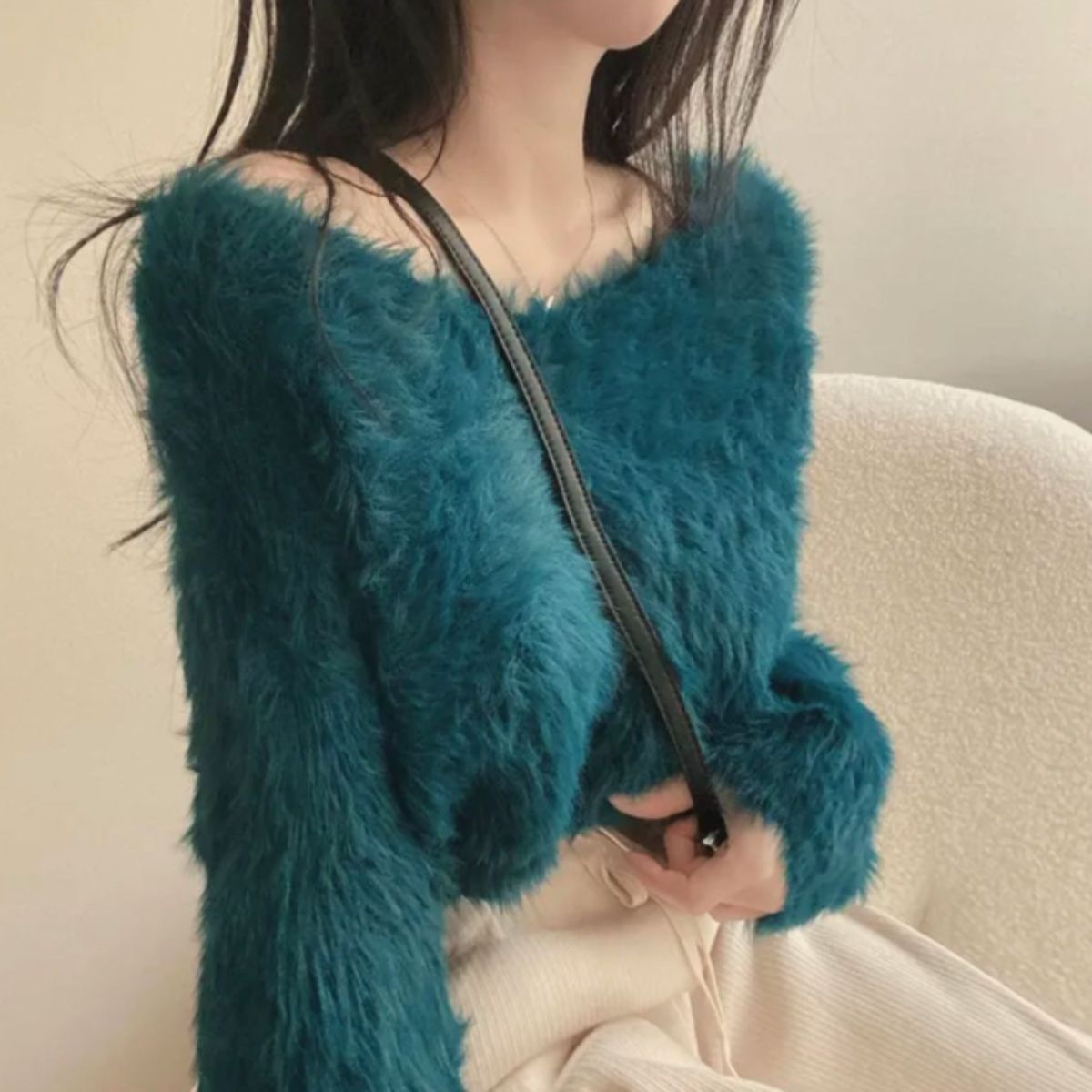 Knit/カラーフェザーヤーンニット ST/No.22245