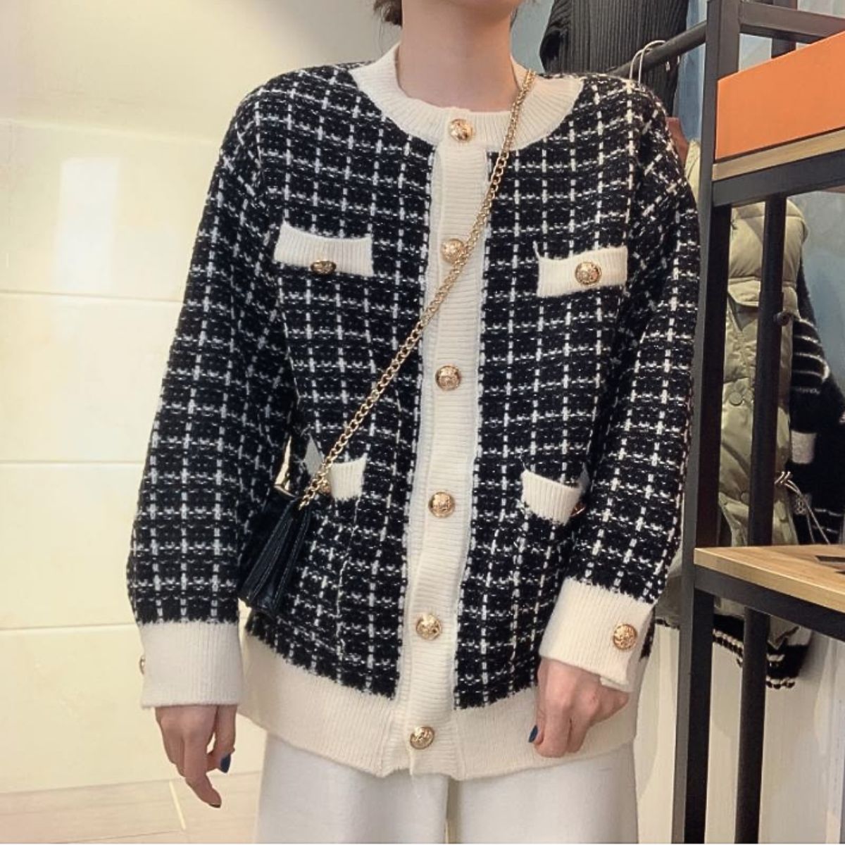 Tops/クラシカルツイード風カーディガン ST/No.22254
