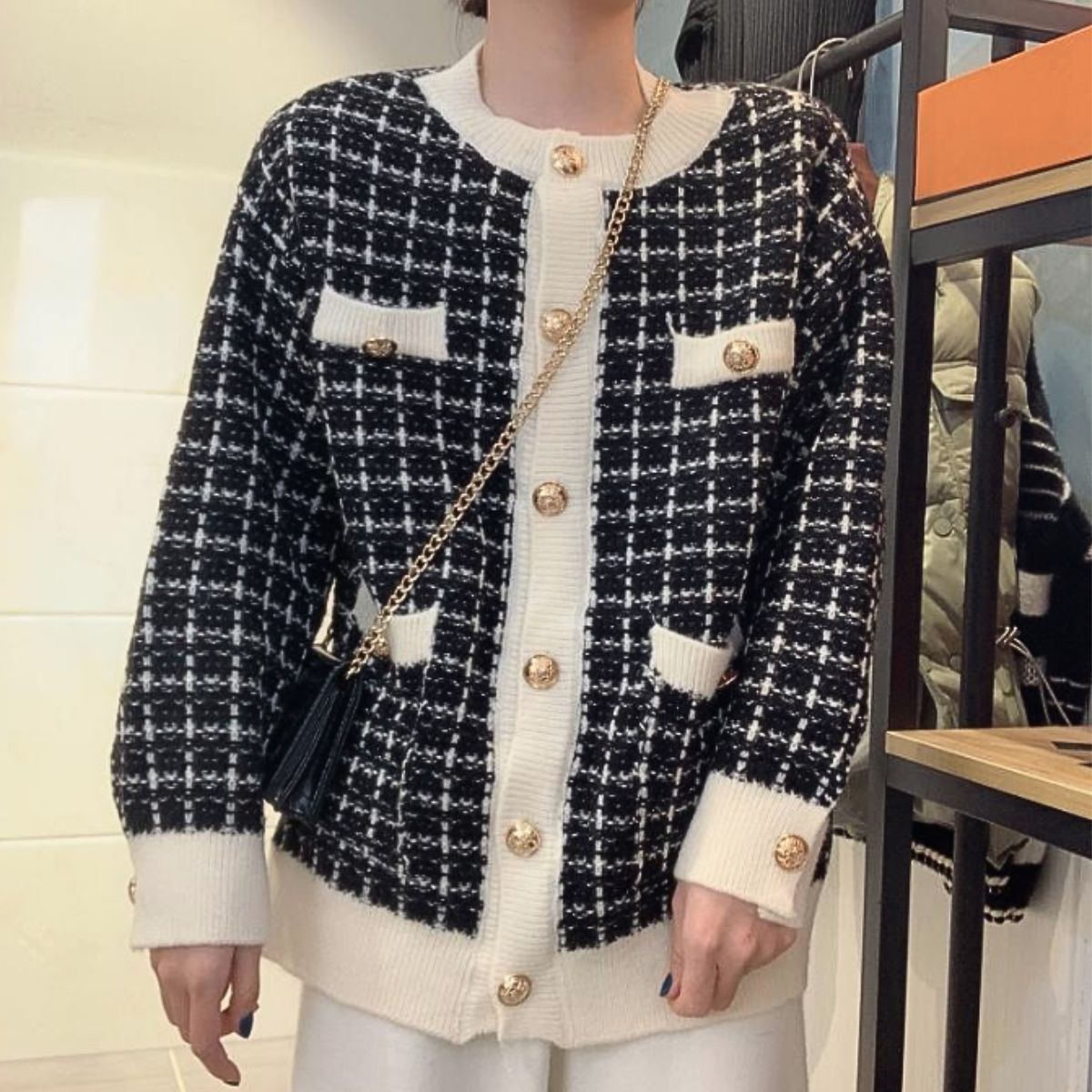 Tops/クラシカルツイード風カーディガン ST/No.22254