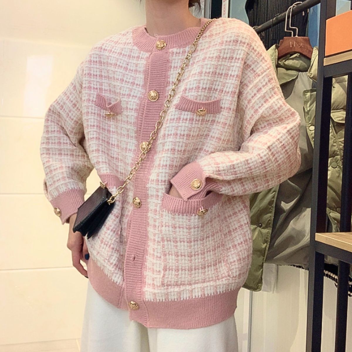 Tops/クラシカルツイード風カーディガン ST/No.22254