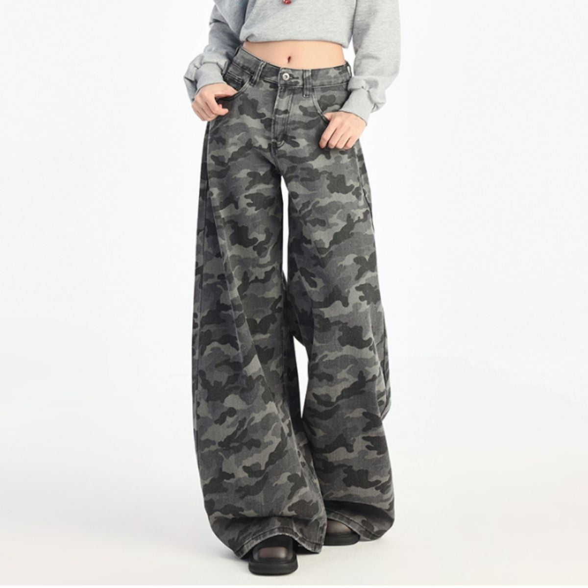 Pants/迷彩総柄ワイドパンツ ST/No.22263