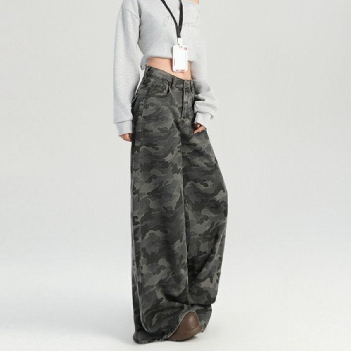 Pants/迷彩総柄ワイドパンツ ST/No.22263
