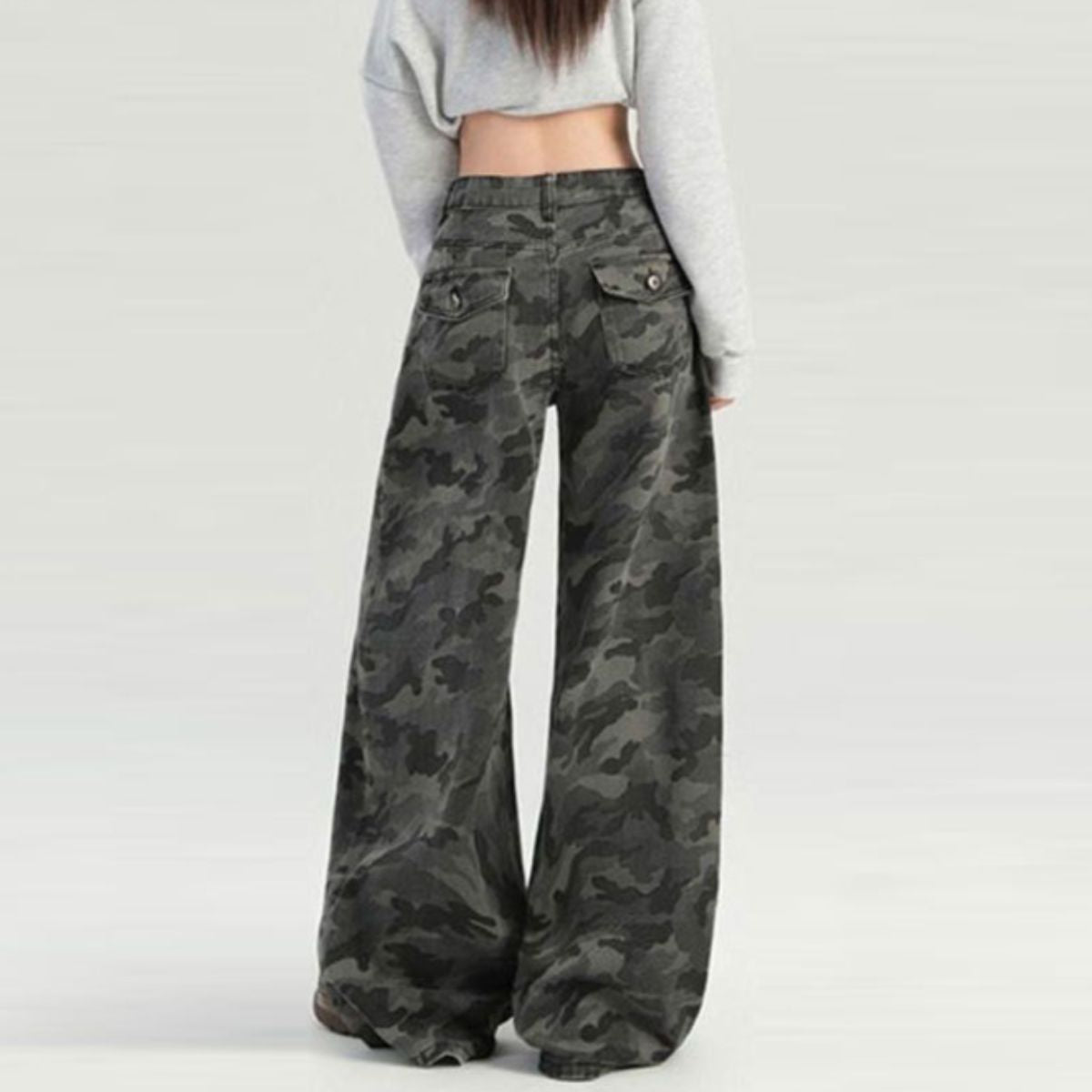 Pants/迷彩総柄ワイドパンツ ST/No.22263