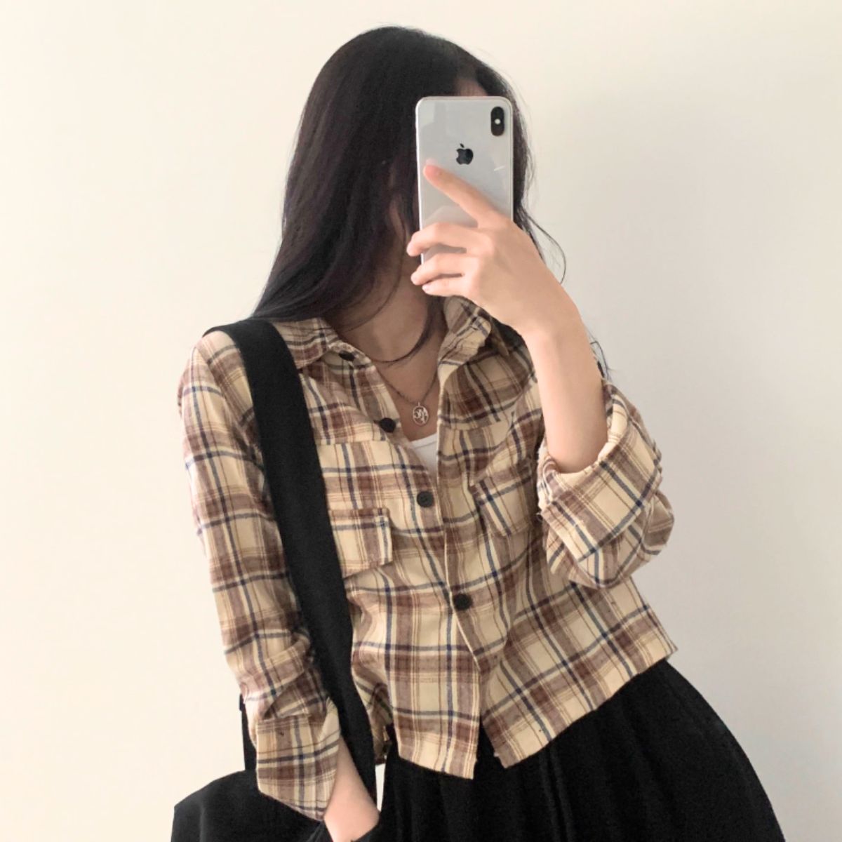 Shirts/クロップドチェックシャツ ST/No.22270