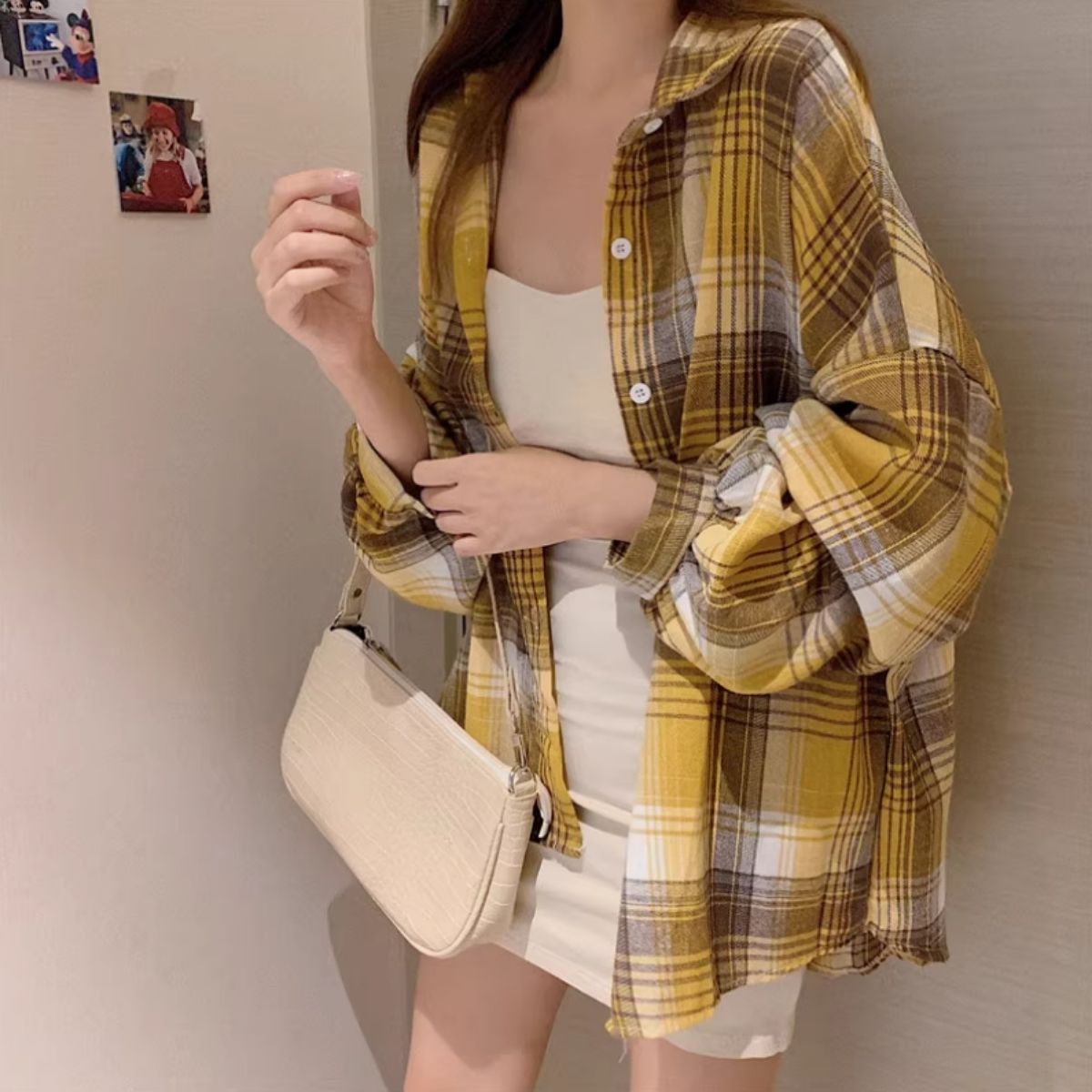 Shirts/ニュアンスカラーチェックシャツ ST/No.22272