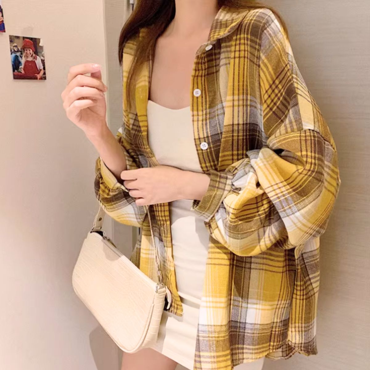 Shirts/ニュアンスカラーチェックシャツ ST/No.22272