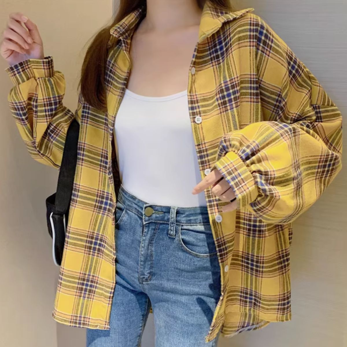 Shirts/ニュアンスカラーチェックシャツ ST/No.22272