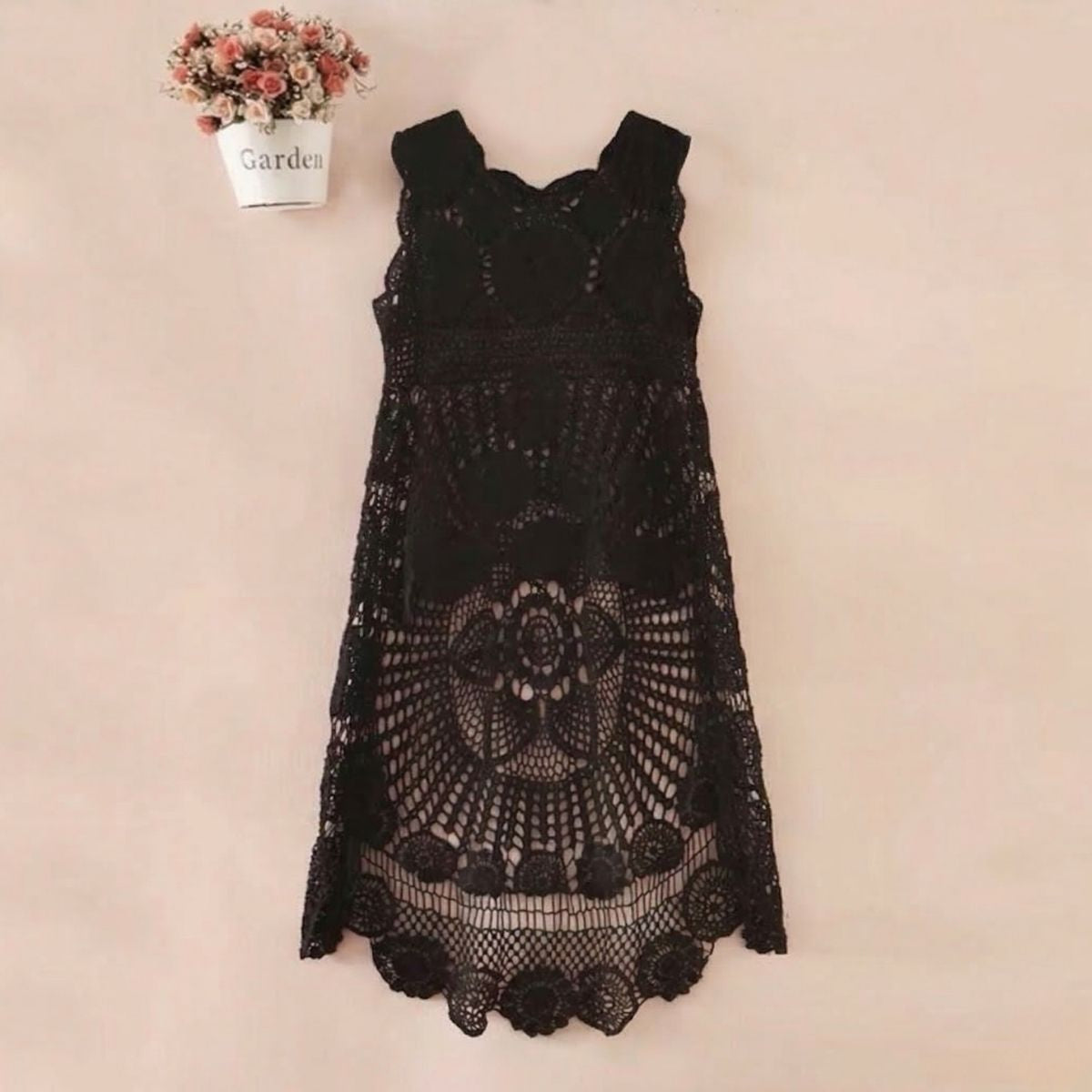 Tops/ロングクロシェワンピース ST/No.22353