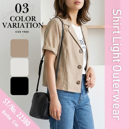 Shirts/半袖テーラードライトアウター ST/No.22380