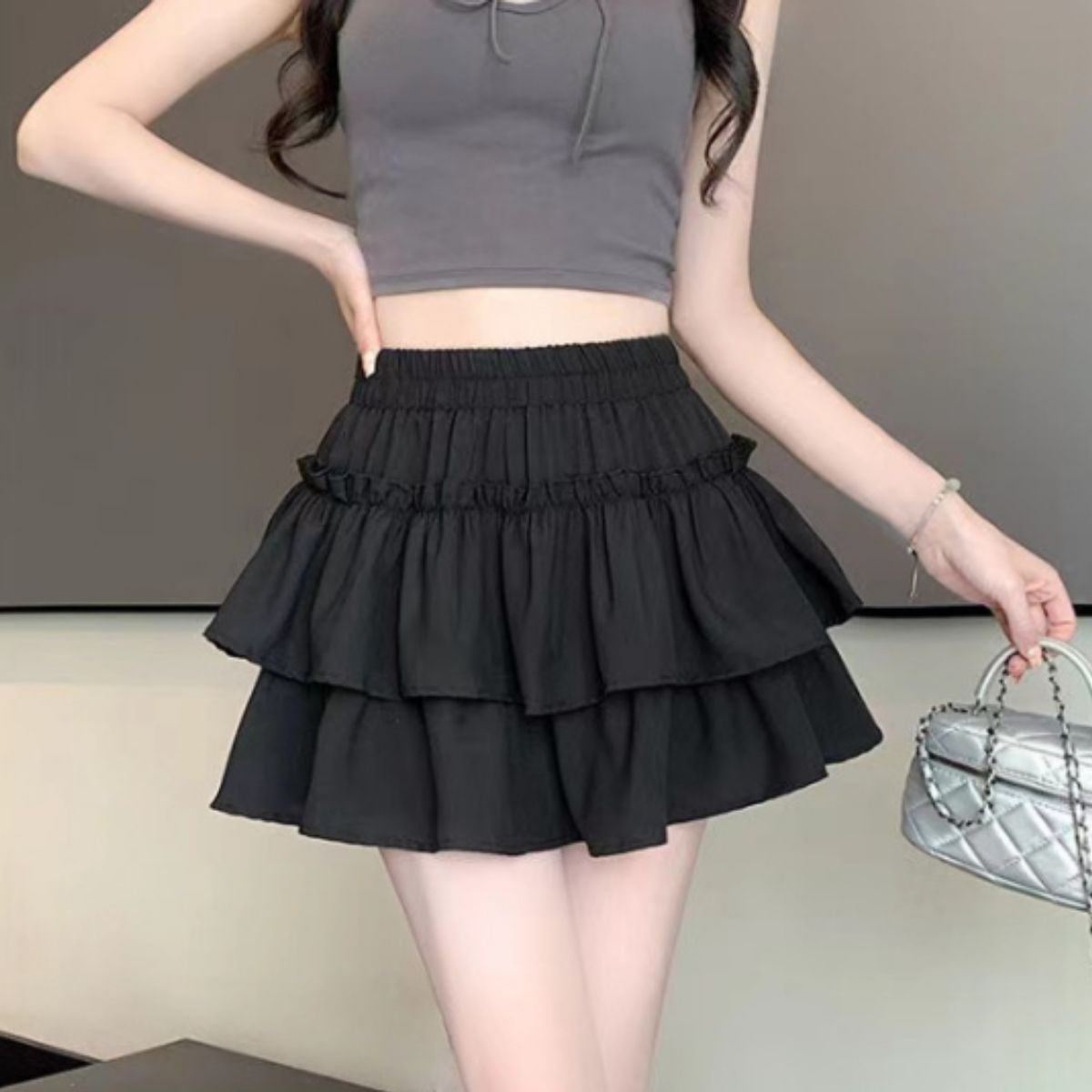 Skirt/ティアードフリルミニスカート ST/No.22385
