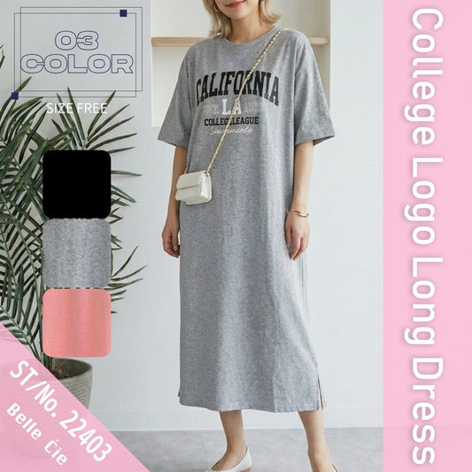 Dress/カレッジロゴマキシワンピース ST/No.22403