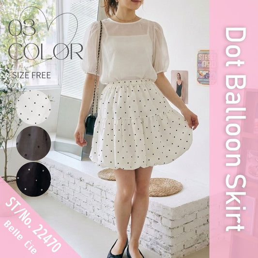 Skirt/ドットバルーンミニスカート ST/No.22470