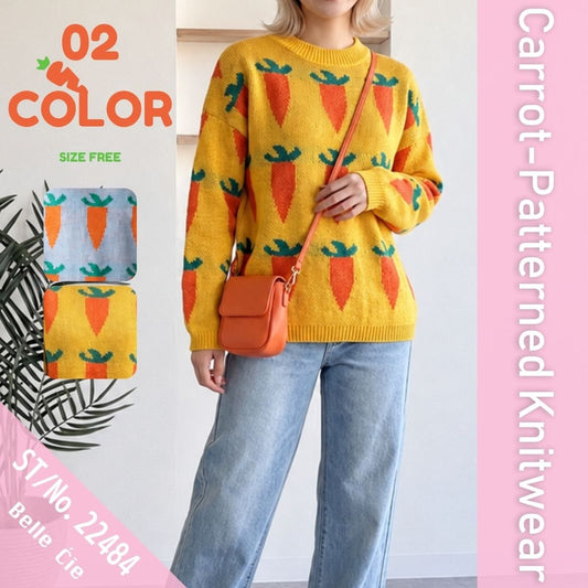 Knit/ニンジンジャガードニット ST/No.22484