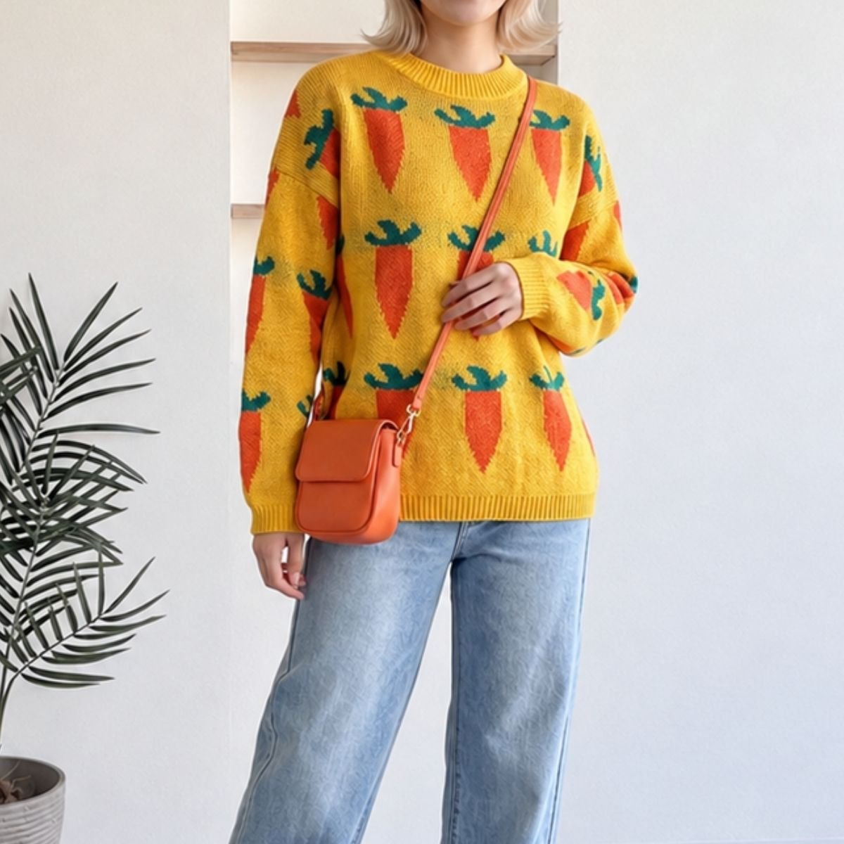 Knit/ニンジンジャガードニット ST/No.22484