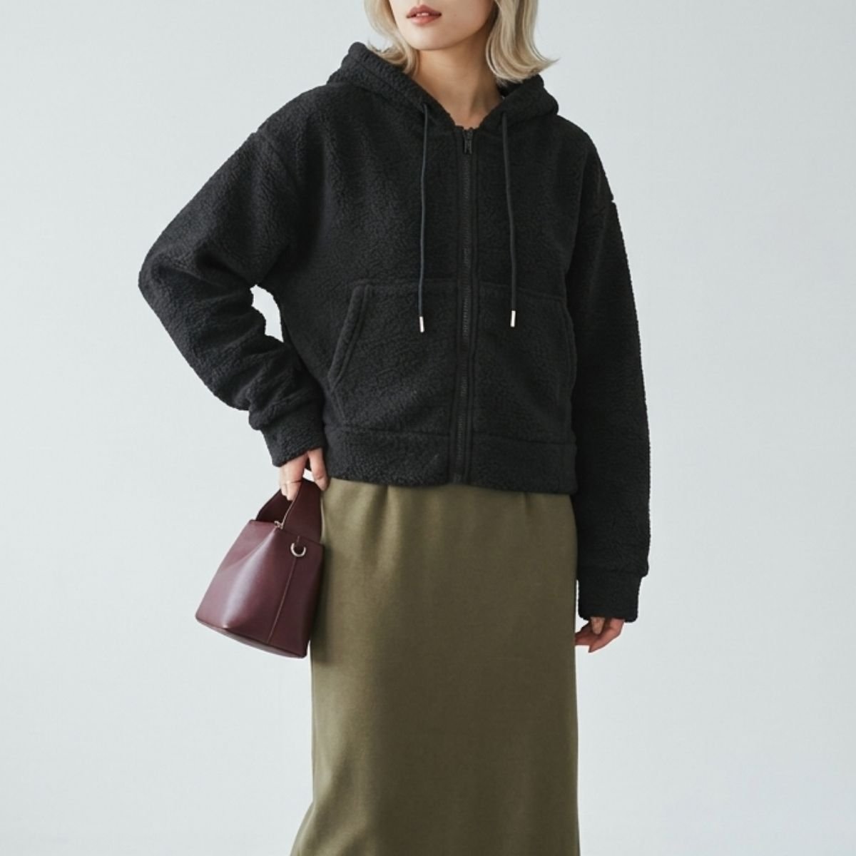 Jacket/シープボアジップパーカー ST/No.22489