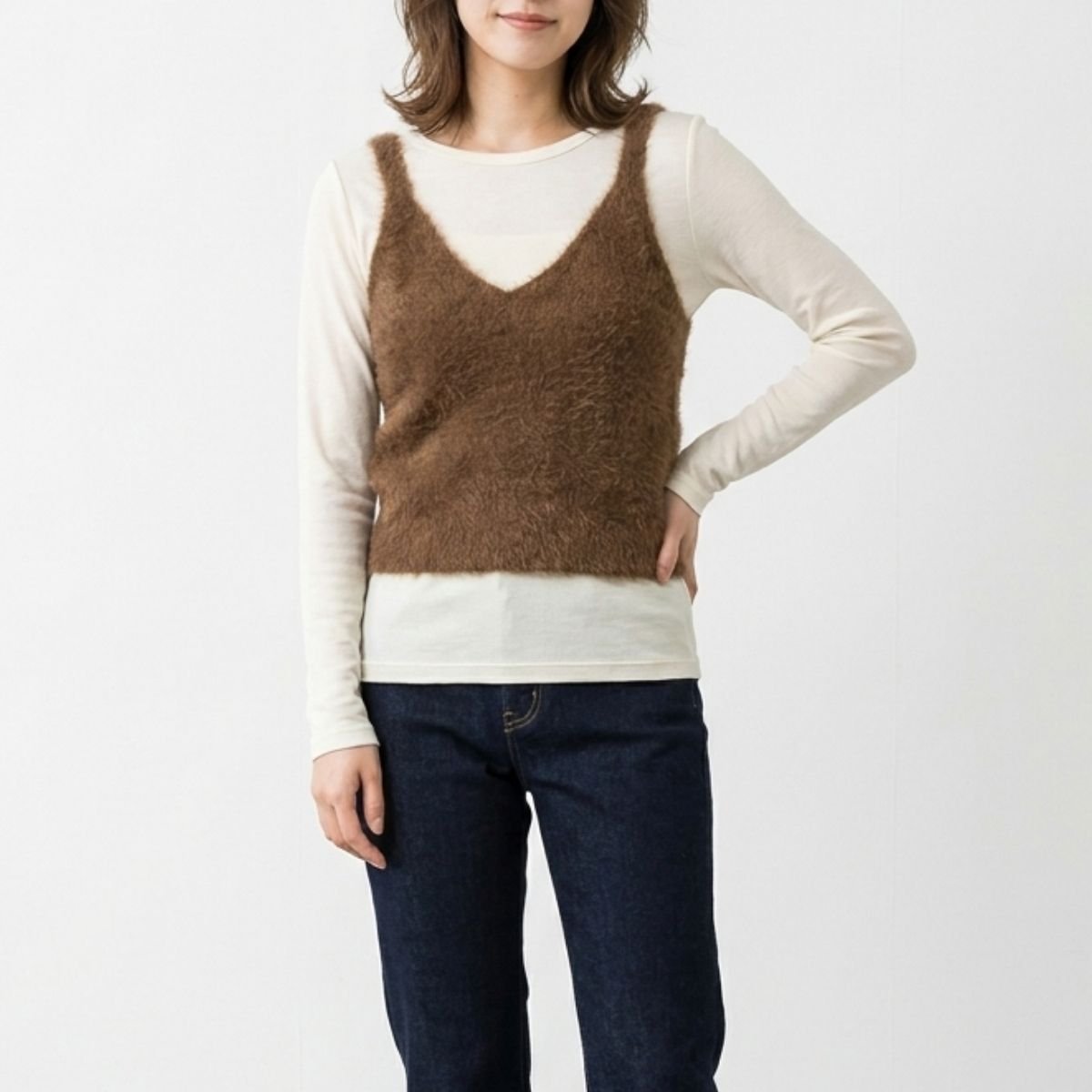 Tops/シャギーニットキャミビスチェ ST/No.22498