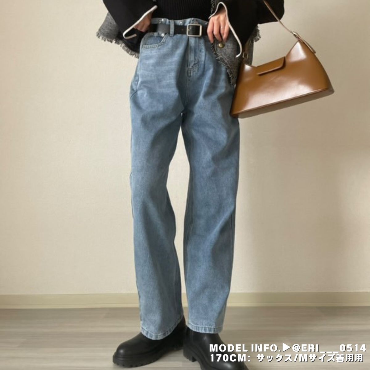 Pants/ ハイウェストワイド デニムパンツ ST/No.27090
