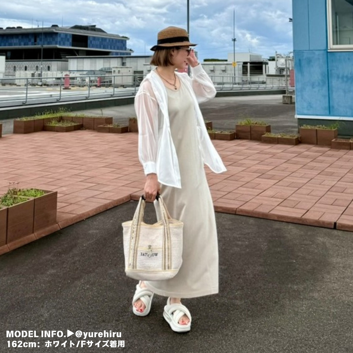Tops/ シアーシャツ 脇リボン ST/No.27261