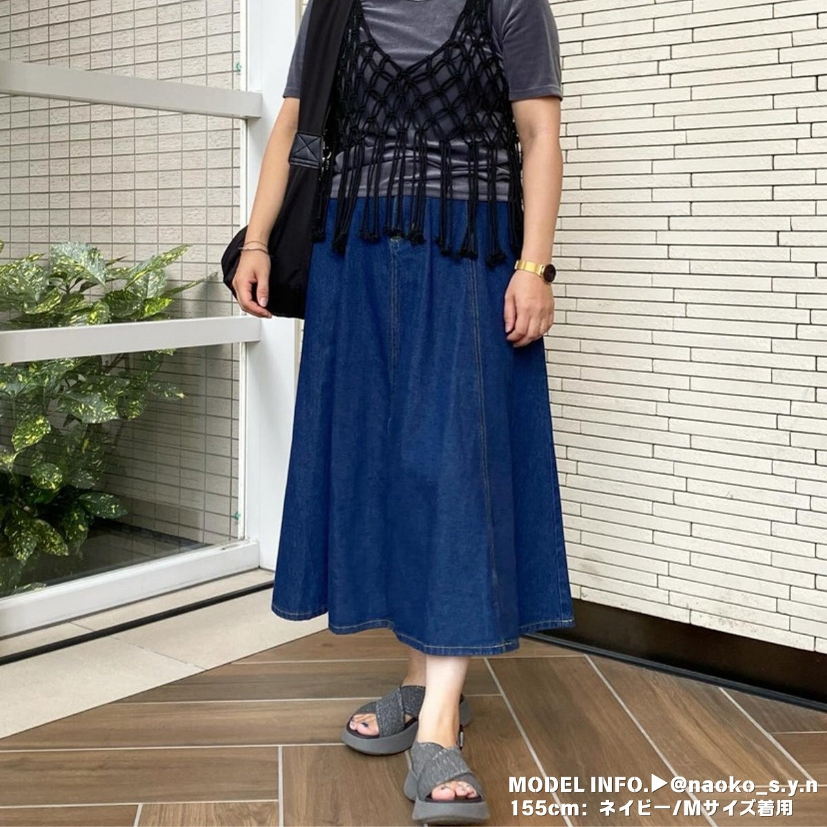 Skirt/デニムフレアスカート ST/No.27688