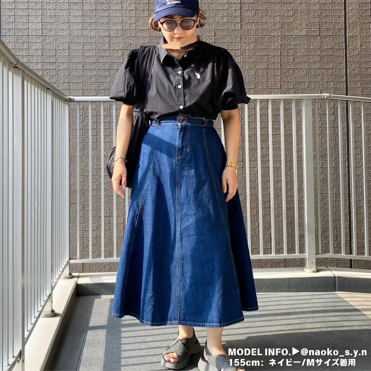 Skirt/デニムフレアスカート ST/No.27688