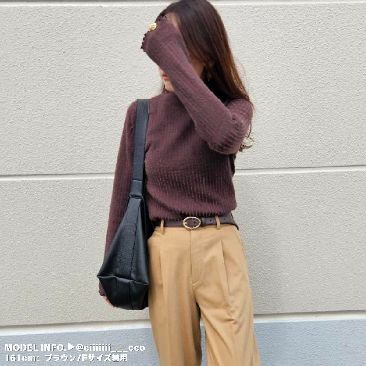 Knit/裏起毛ハイネックニットトップス ST/No.27783