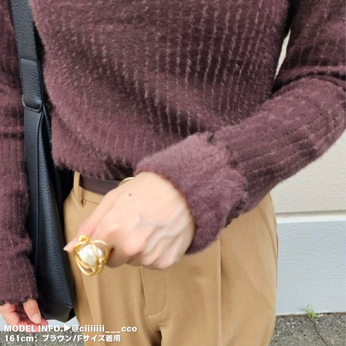Knit/裏起毛ハイネックニットトップス ST/No.27783