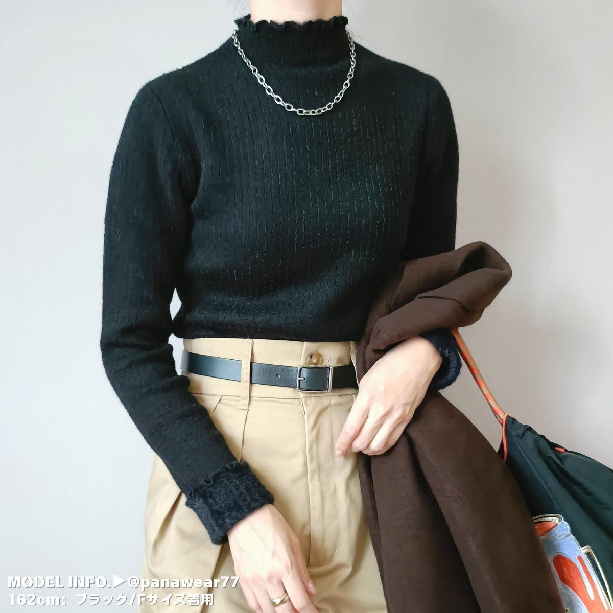 Knit/裏起毛ハイネックニットトップス ST/No.27783