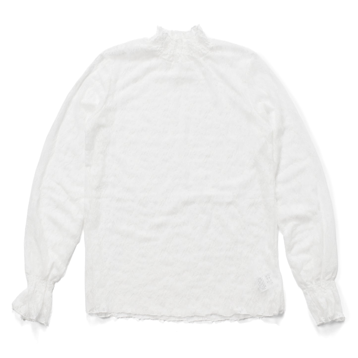Blouse/ハイネックシアー小花長袖トップス ST/No.27828