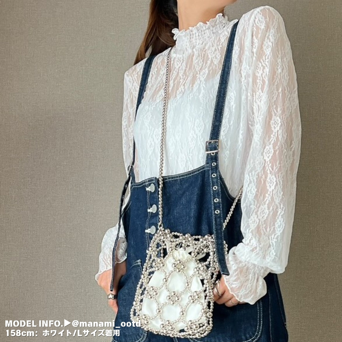 Blouse/ハイネックシアー小花長袖トップス ST/No.27828
