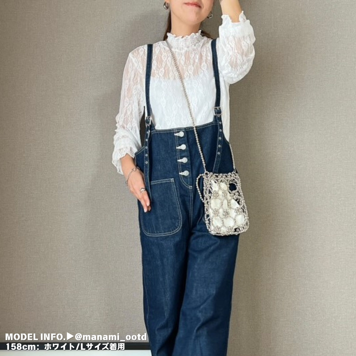 Blouse/ハイネックシアー小花長袖トップス ST/No.27828
