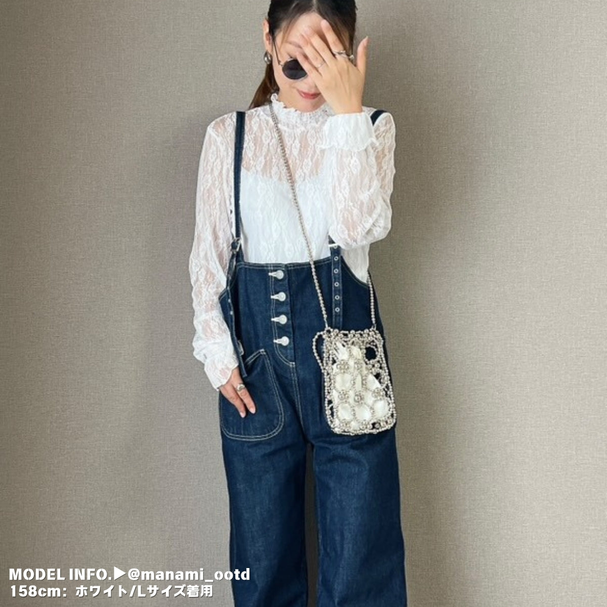 Blouse/ハイネックシアー小花長袖トップス ST/No.27828