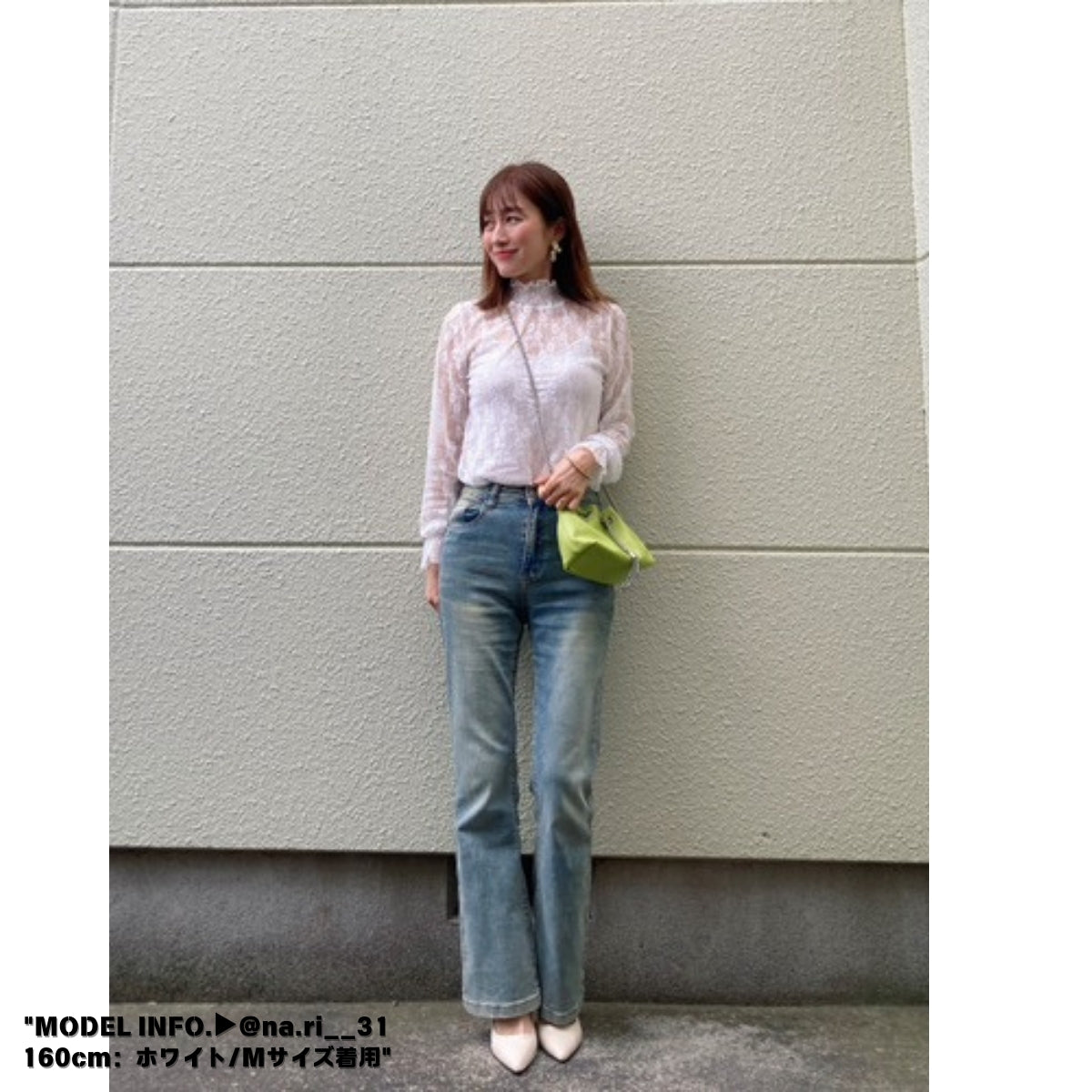 Blouse/ハイネックシアー小花長袖トップス ST/No.27828