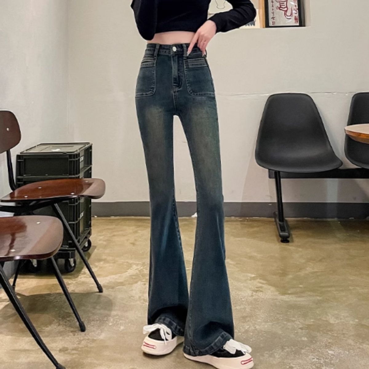 Pants/ポケットフレアデニムパンツ ST/No.27834