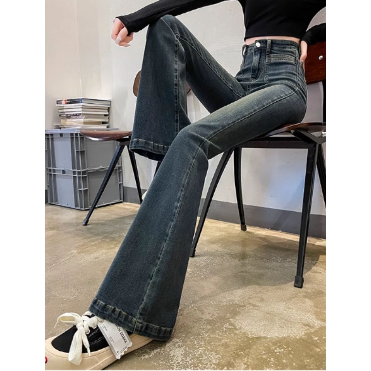Pants/ポケットフレアデニムパンツ ST/No.27834