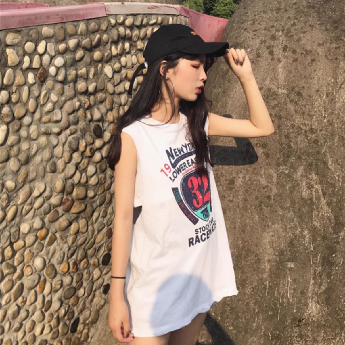 T-Shirts/ナンバーPtノースリーブTシャツ ST/No.27904