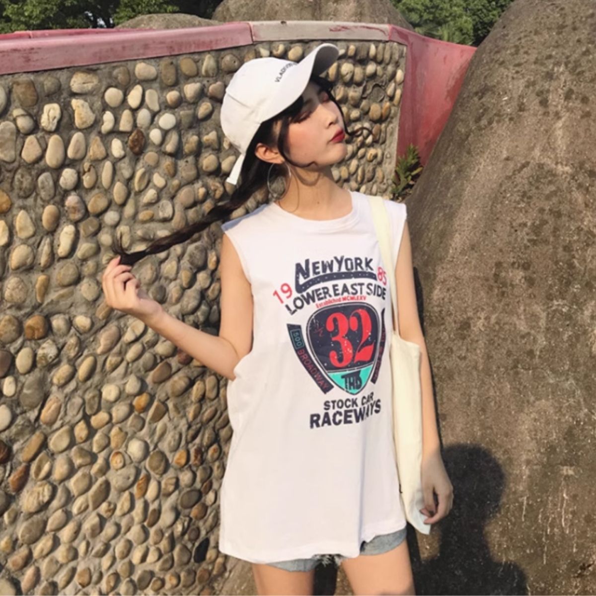 T-Shirts/ナンバーPtノースリーブTシャツ ST/No.27904