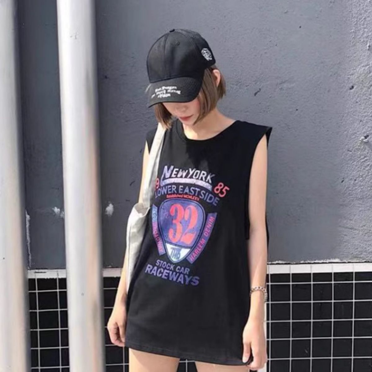 T-Shirts/ナンバーPtノースリーブTシャツ ST/No.27904