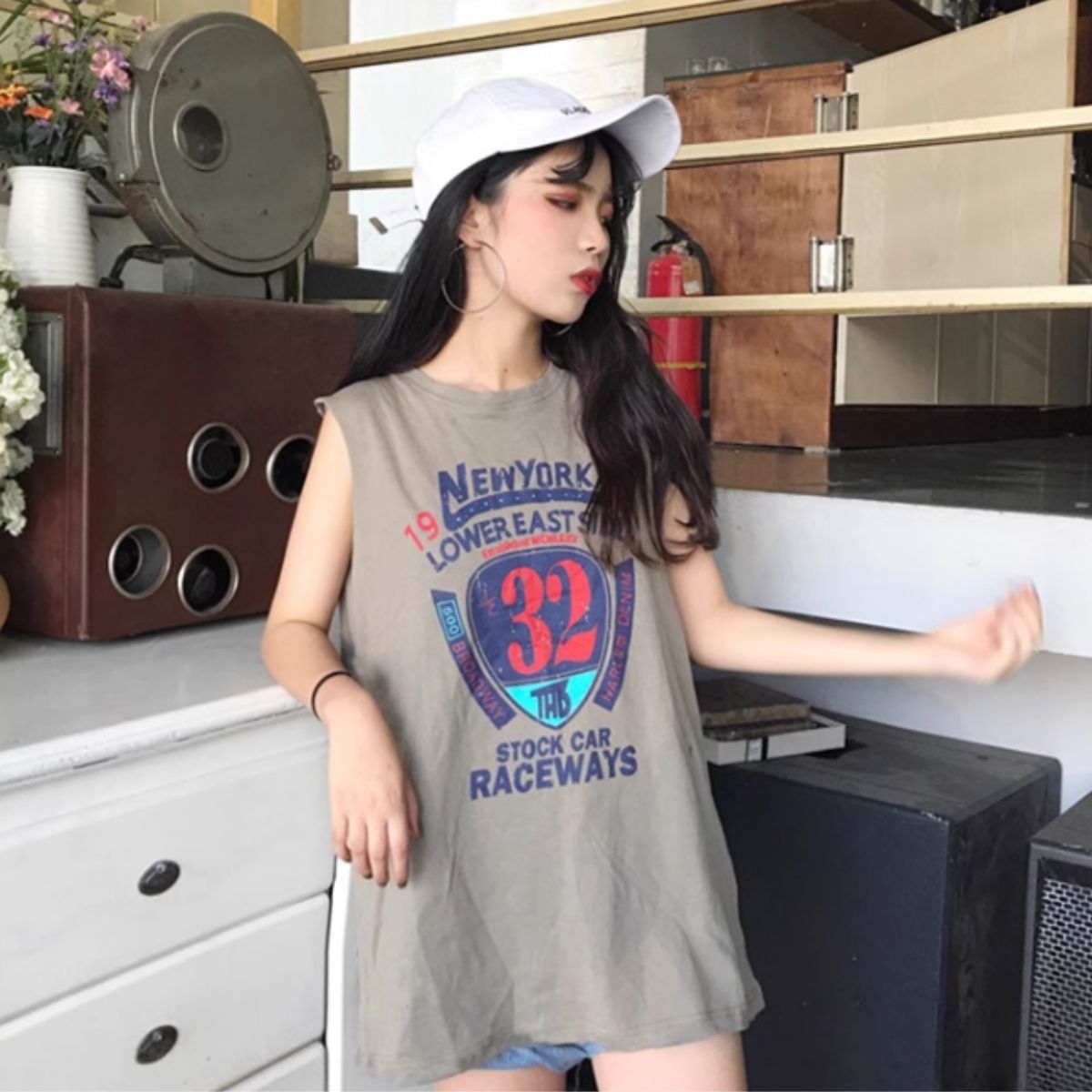 T-Shirts/ナンバーPtノースリーブTシャツ ST/No.27904