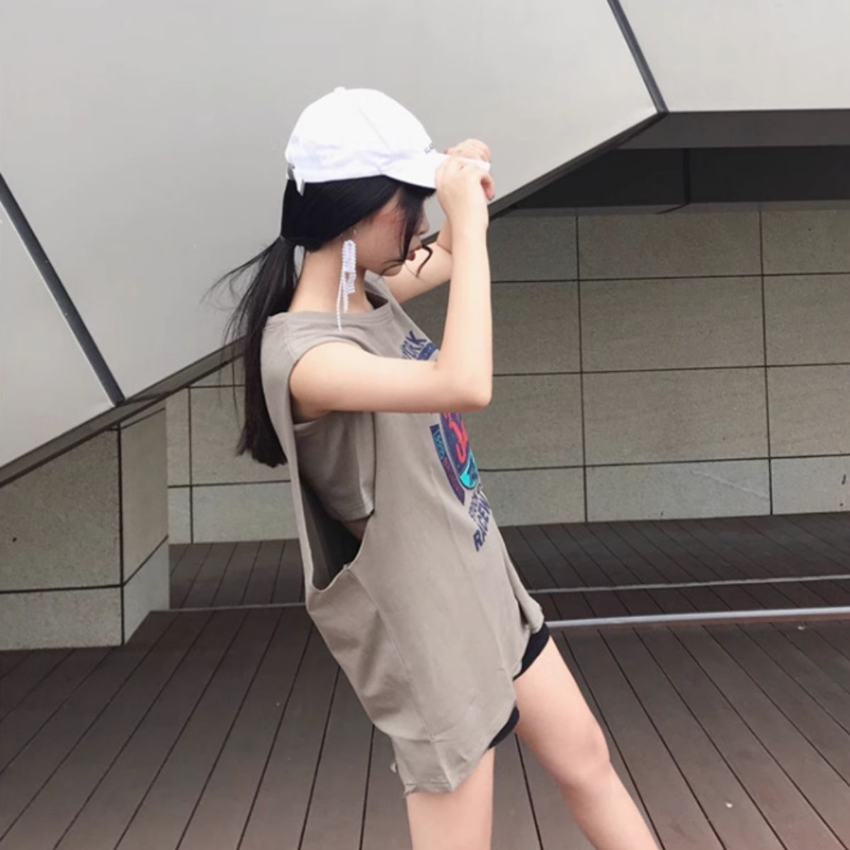 T-Shirts/ナンバーPtノースリーブTシャツ ST/No.27904