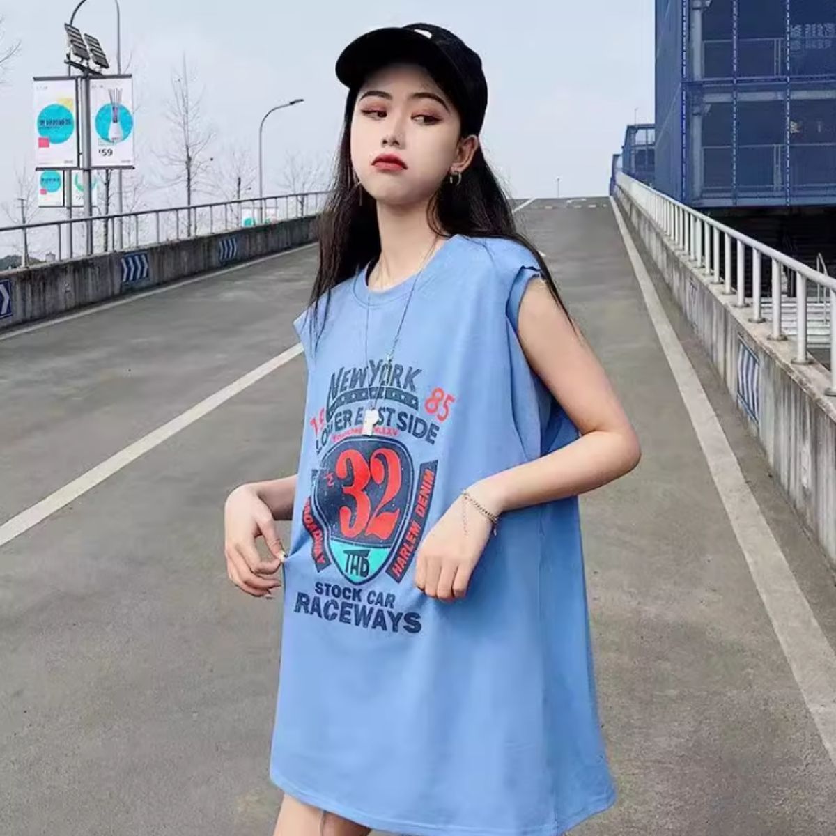 T-Shirts/ナンバーPtノースリーブTシャツ ST/No.27904