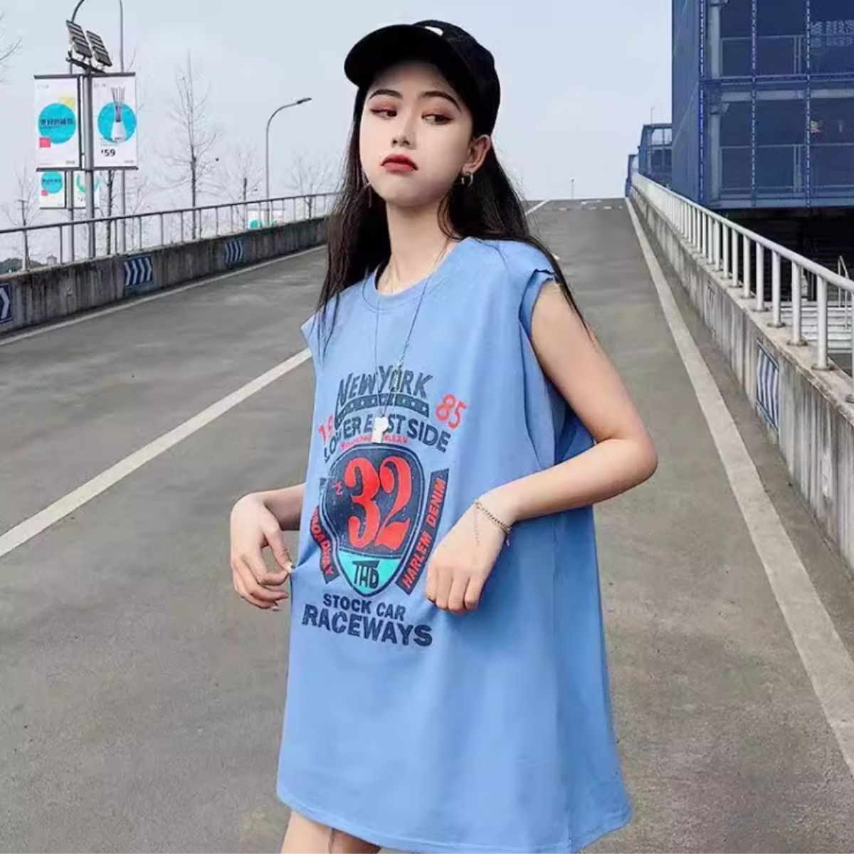 T-Shirts/ナンバーPtノースリーブTシャツ ST/No.27904