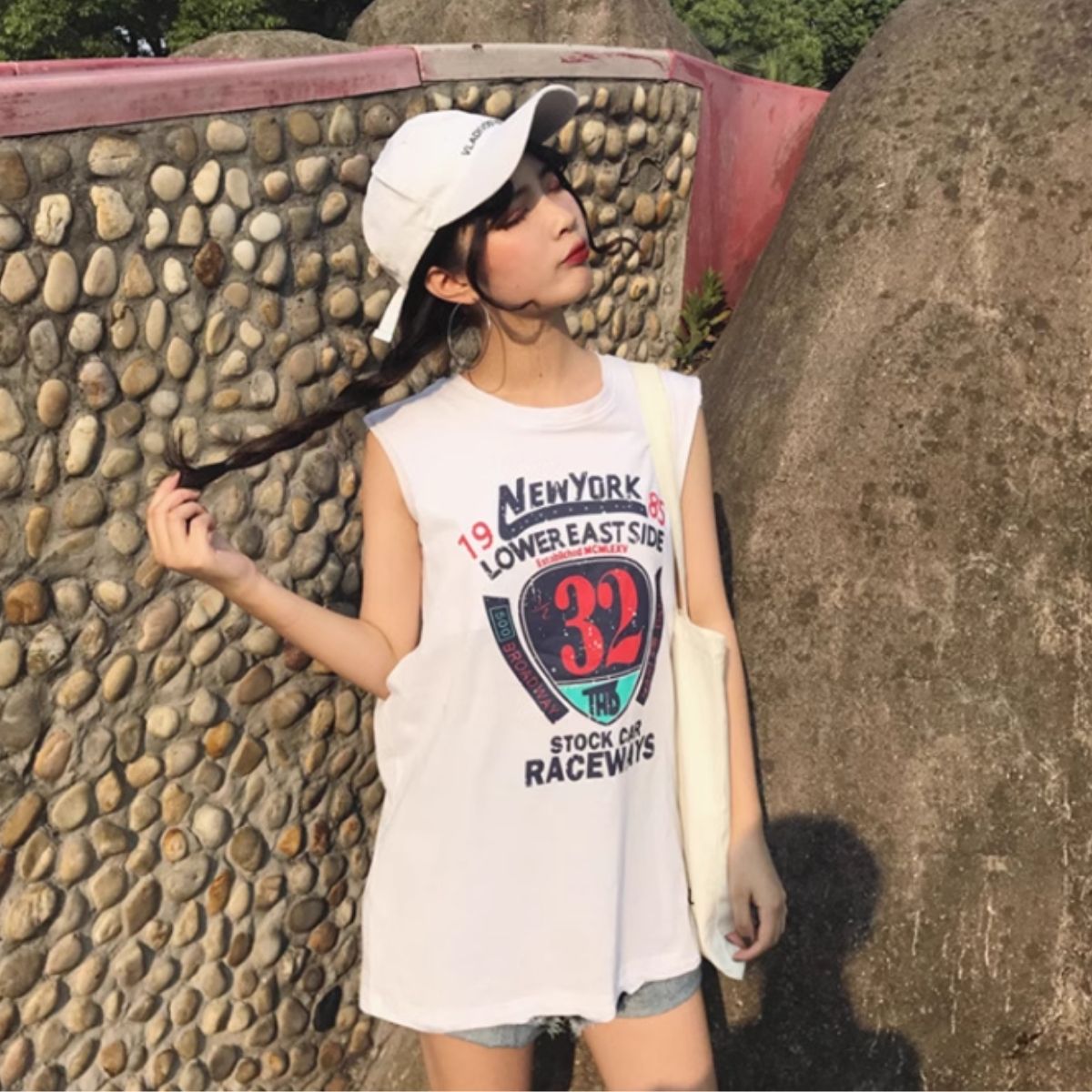 T-Shirts/ナンバーPtノースリーブTシャツ ST/No.27904