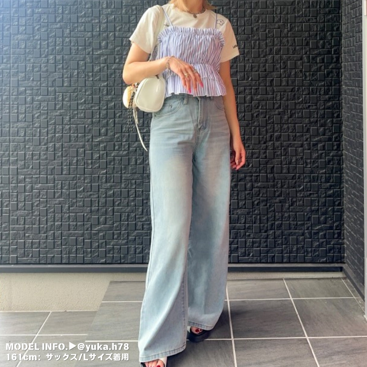 Pants/ワイドフレアデニムロングパンツ ST/No.27939