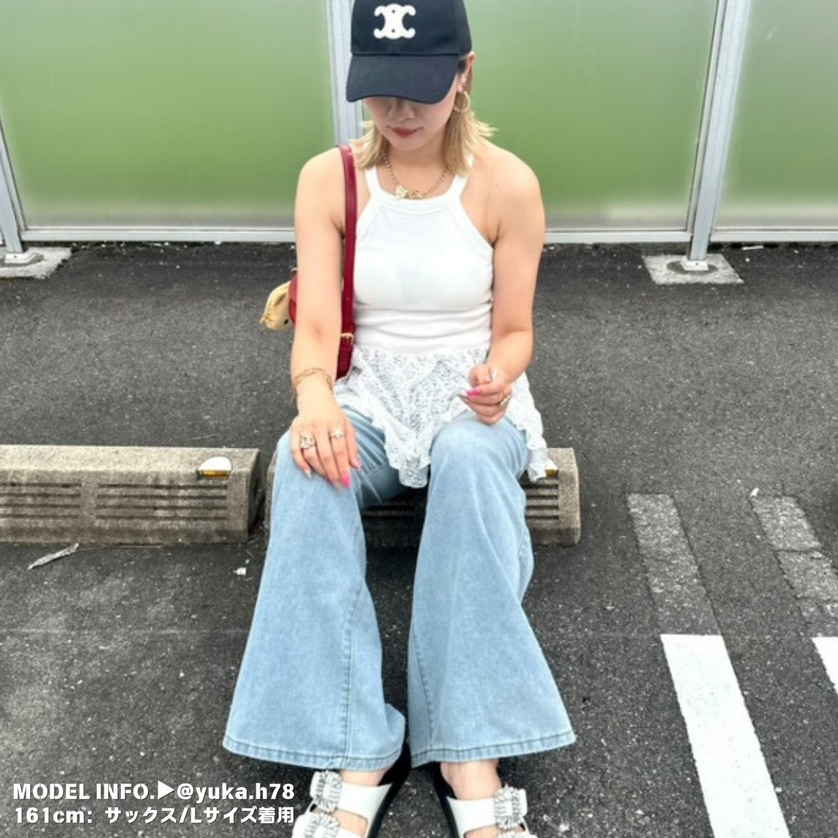 Pants/ワイドフレアデニムロングパンツ ST/No.27939