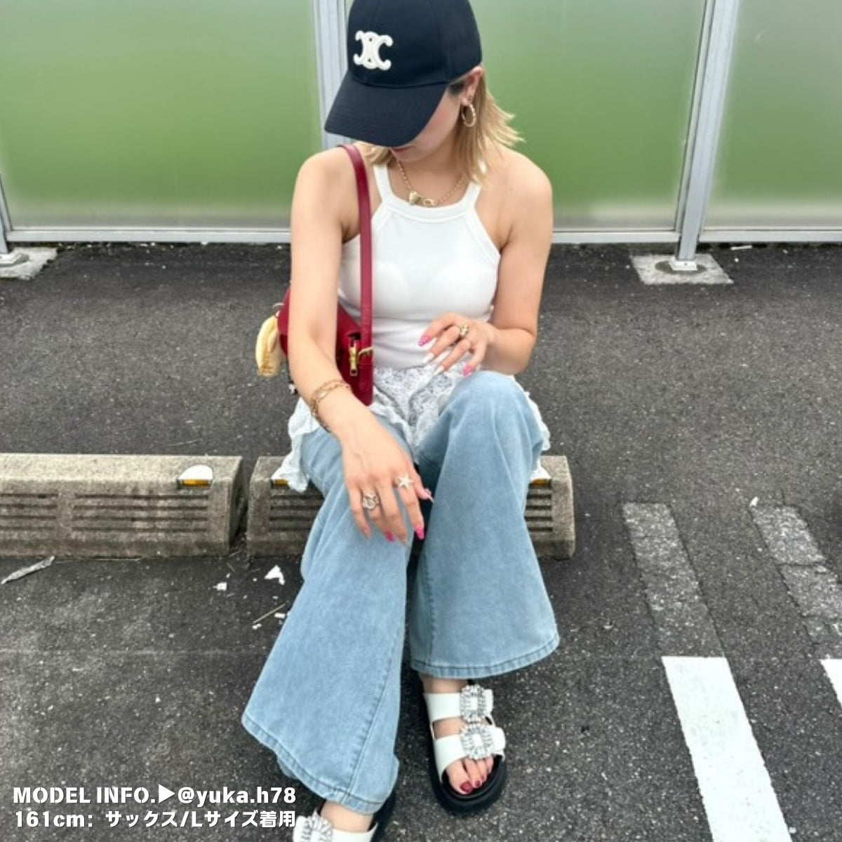 Pants/ワイドフレアデニムロングパンツ ST/No.27939